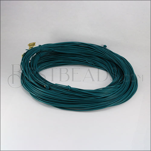 1.5mm round Greek leather TEAL - 50m COIL