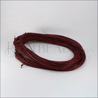 2mm round Greek leather PLUM - 50m COIL