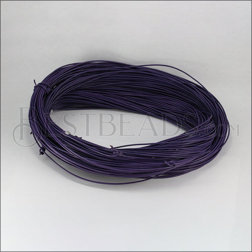 1.5mm round Greek leather PURPLE - 50m COIL