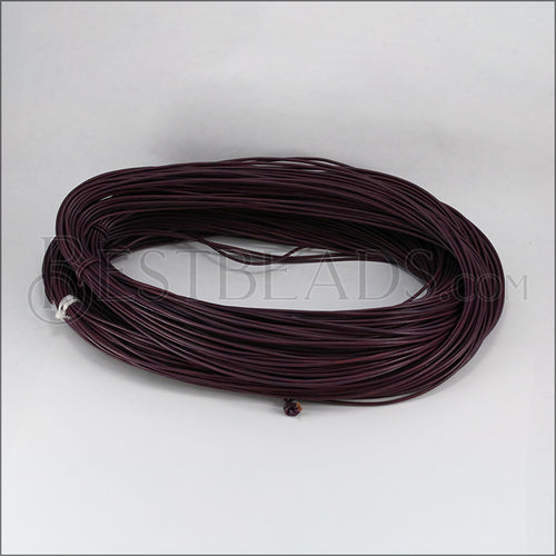 1.5mm round Greek leather VIOLET - 50m COIL