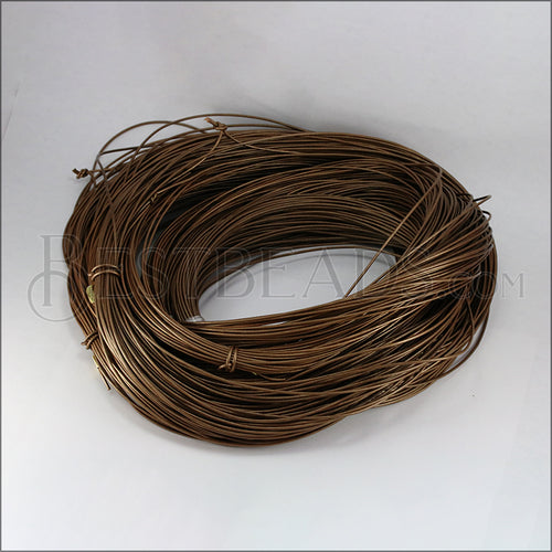 1.5mm round Greek leather METALLIC BRONZE - 50m COIL