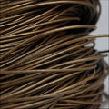 2mm round Greek leather METALLIC BRONZE - 50m COIL