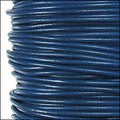 1.9mm round Greek leather dyed ROYAL BLUE - 50m SPOOL