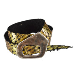 SALMON leather skin GOLD - 1 hide