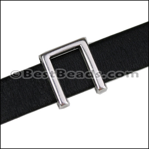10mm flat GREEK PI spacer ANT. SILVER - 10 pcs
