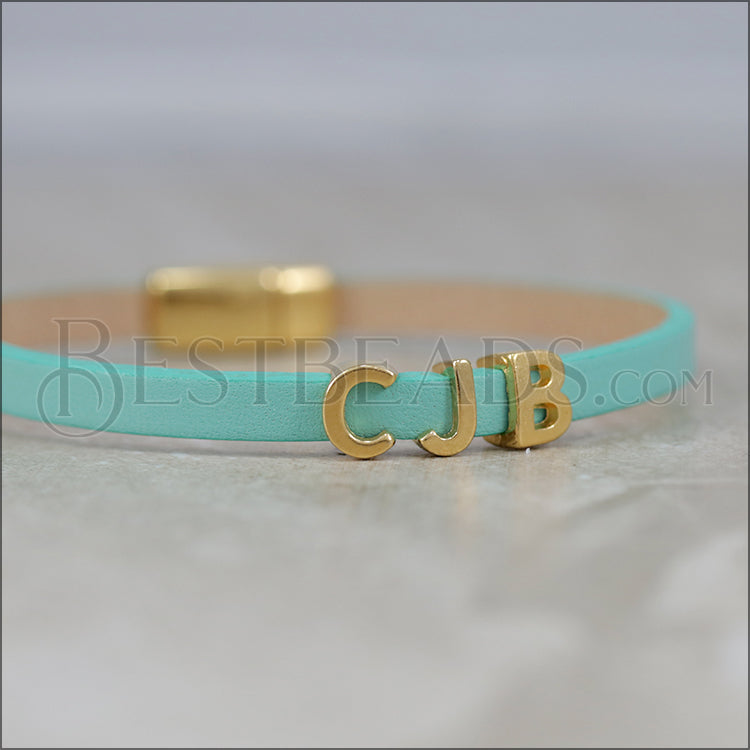 Make custom monogram bracelets