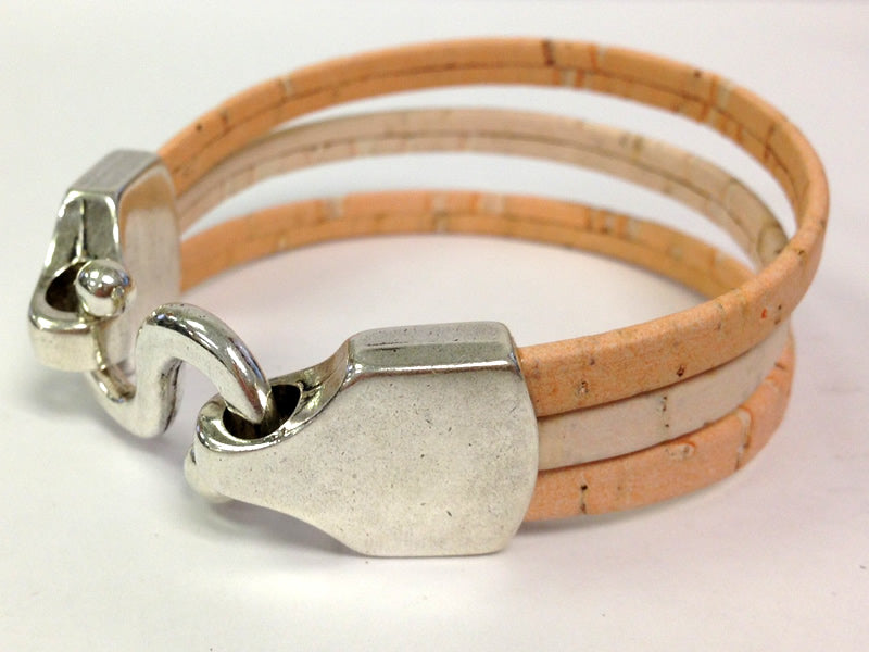 15mm flat S HOOK clasp ANT SILVER - 5 clasps