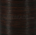1.5mm round Indian leather - BROWN MAHOGANY - 100m spool