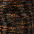 1.5mm round Indian leather - BLACK TAN SIPPA - 100m spool