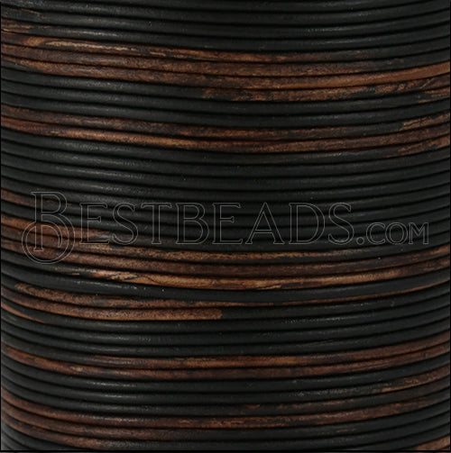 1.5mm round Indian leather - GYPSY SIPPA NATURAL - 100m spool