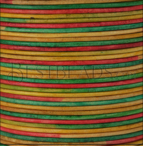 2mm round Indian leather - GYPSY KINTE - 100m spool