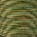 1.5mm round Indian leather - ANT. GREEN NATURAL - 100m spool