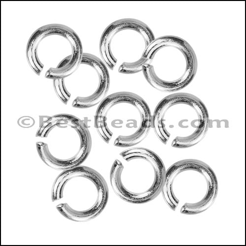 8mm jump ring STERLING SILVER - 10 pcs