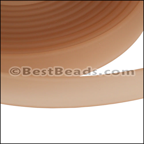10mm flat JELLY band LT BROWN - 2m COIL