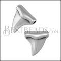 3mm Round SHARK TOOTH bead ANT SILVER - 10 pcs