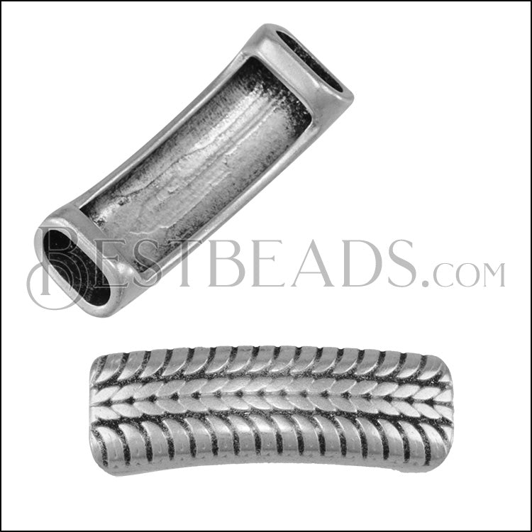 5mm DOUBLE TIRE TREAD slider bead - 5 pcs