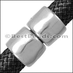 10mm round HAMMERED magnetic clasp ANT COPPER - 5 pcs