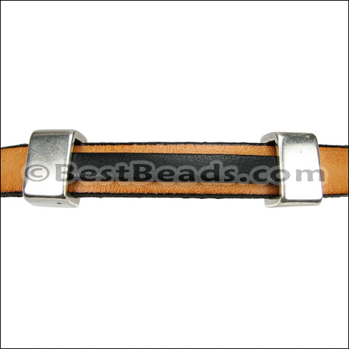Piece of 5mm flat on top of 10mm flat, for a layered look