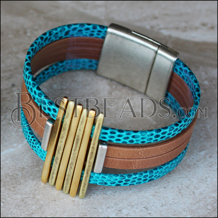 Mixed AB and EGP bars, over a 10mm flat leather