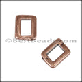 3mm flat THIN BAR slider ANT COPPER - 10 pcs