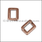 3mm flat THIN BAR slider ANT COPPER - 10 pcs