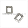 3mm flat THIN BAR slider ANT SILVER - 10 pcs