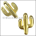 5mm flat CACTUS slider GOLD - 10 pcs