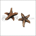 10mm flat SEA STAR slider ANT COPPER - 10 pcs