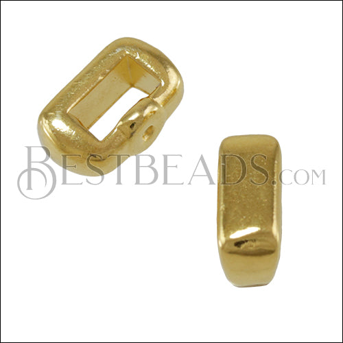 5mm Flat CRIMP BAR slider SHINY GOLD - 10 pcs
