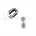 5mm flat THIN DOME slider ANT SILVER - 10 pcs
