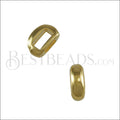 5mm flat THIN DOME slider SHINY GOLD - 10 pcs