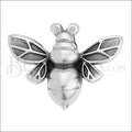 5mm flat HONEYBEE slider ANT SILVER - 10 pcs