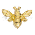5mm flat HONEYBEE slider SHINY GOLD - 10 pcs