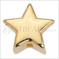 5mm flat STAR grip-it slider GOLD - 10 pcs
