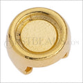 5mm flat BEZEL grip-it slider GOLD - 10 pcs