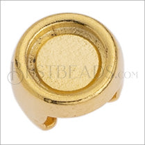 5mm flat BEZEL grip-it slider GOLD - 10 pcs