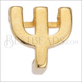 5mm flat LETTER Psi grip-it slider GOLD - 10 pcs