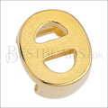 5mm flat LETTER Theta grip-it slider GOLD - 10 pcs