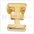 5mm flat LETTER Xi grip-it slider GOLD - 10 pcs