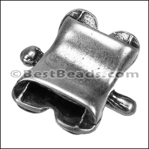10mm flat DRAGONFLY ring ANT SILVER - 10 pcs