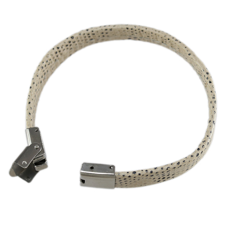 10mm flat CLAMP clasp STEEL - 10 clasps