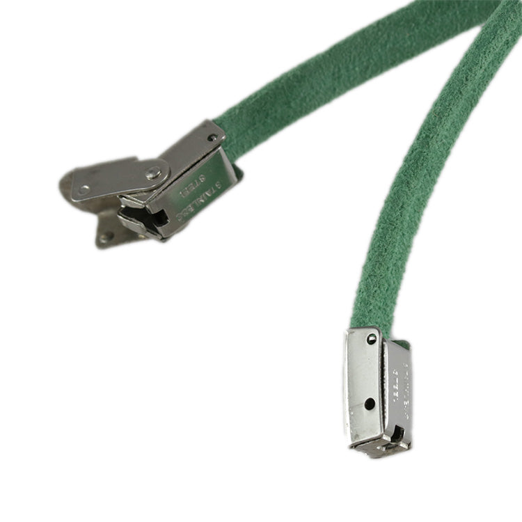 5mm flat CLAMP clasp STEEL - 10 clasps