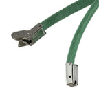 5mm flat CLAMP clasp STEEL - 10 clasps