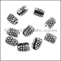 2mm SMALL DOTS crimp ANT SILVER - 10 pcs