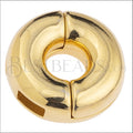 5mm flat LIFESAVER clasp SHINY GOLD - 5 clasps