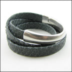 10mm flat HALF - CIRCLE magnetic clasp ANT COPPER - 5 clasps