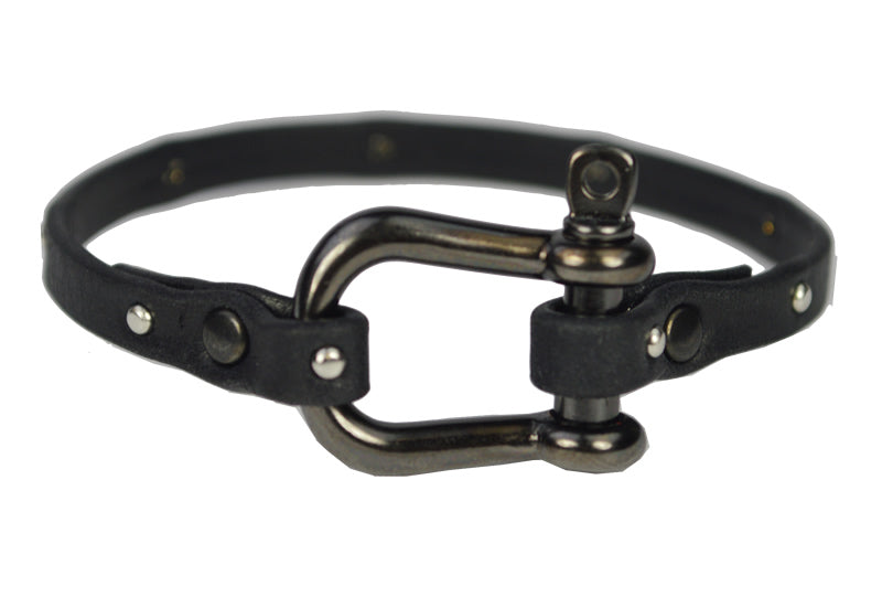 Multi SHACKLE PIN magnetic clasp ANTIQUE SILVER - 10 clasps