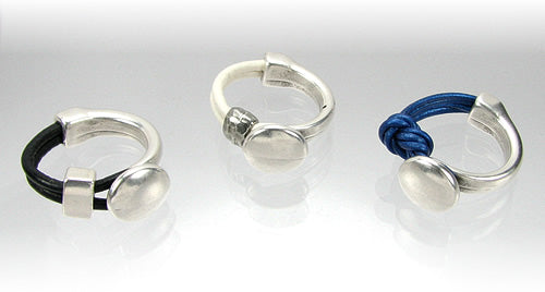 2mm round DISC half ring - 10 pcs