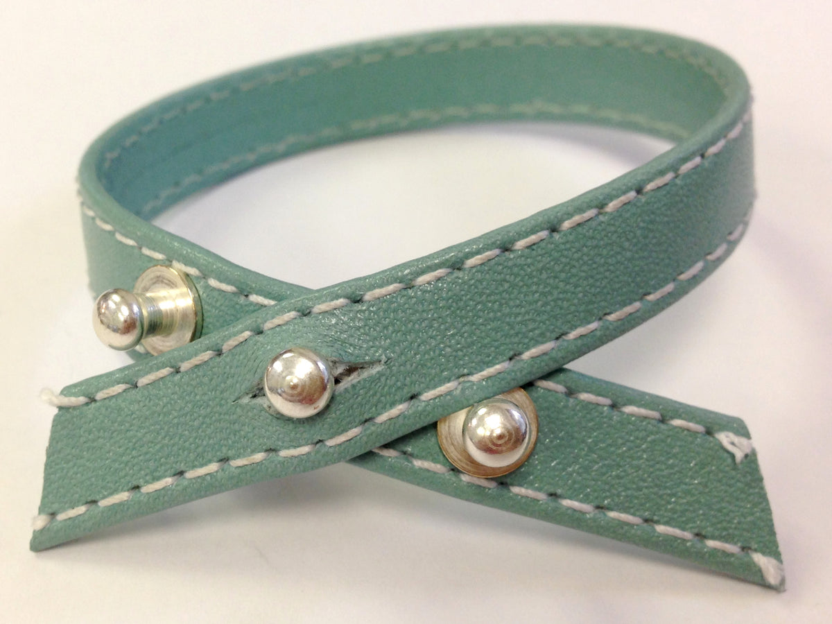 with 10mm leather