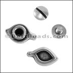 Multi flat LEAF screw set ANT SILVER - 10 sets